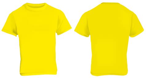 Yellow T Shirt Template